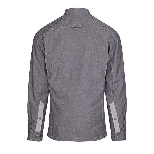 Herren-Kochjacke (Langarm) - Grau - XL