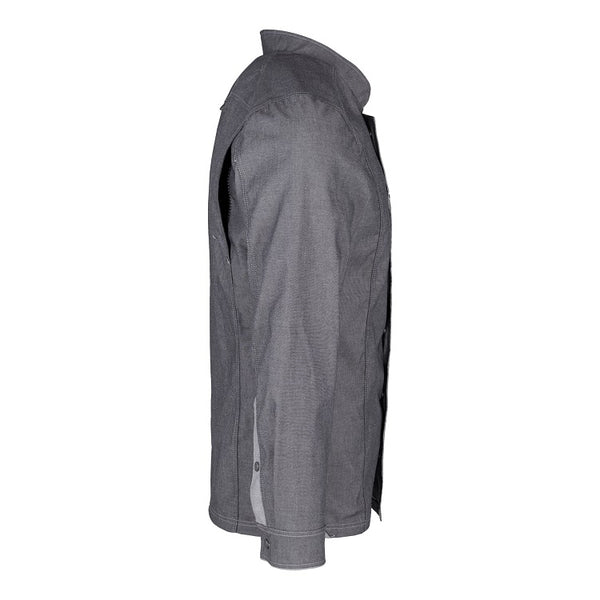 Herren-Kochjacke (Langarm) - Grau - XL