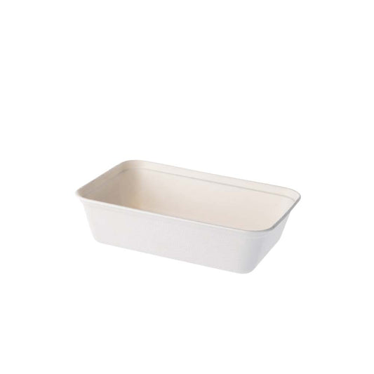 GREENHORN Zuckerrohr-Schalen 17 x 12 x 4,7 cm, 500 ml, rechteckig (50 Stück)