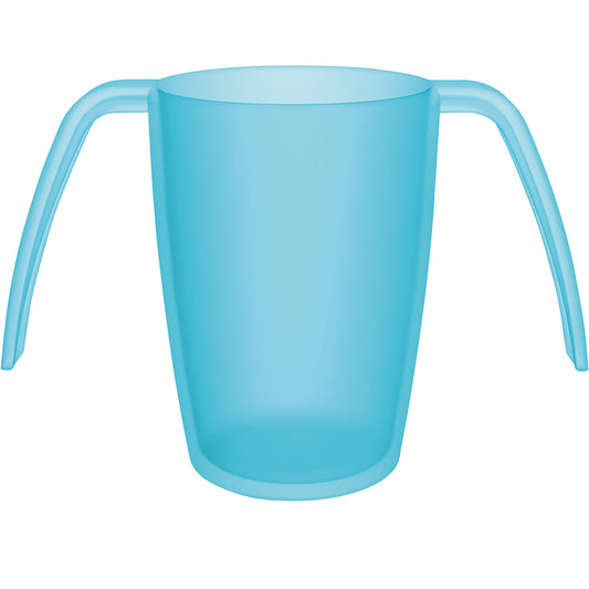 MODELL 816 - ERGO PLUS Trinkbecher 25 cl - Türkis-transparent (PP, ohne Aufsatz)