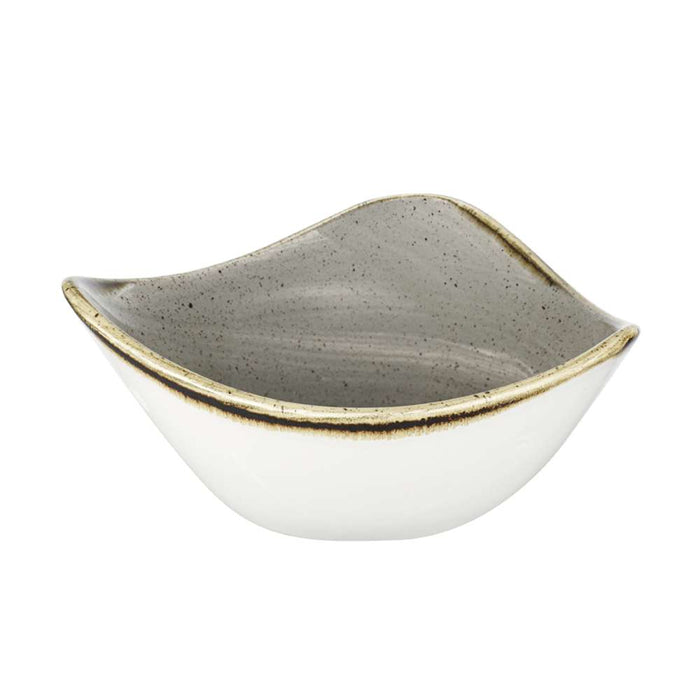 STONECAST Schüssel, dreieckig - 15,3 x 15,3 x 8 cm (Inhalt 26 cl) - Peppercorn Grey