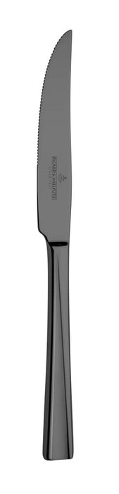 MONTEREY Pizza-/Steakmesser, massiv, 22,1 cm - schwarz glänzend (PVD)