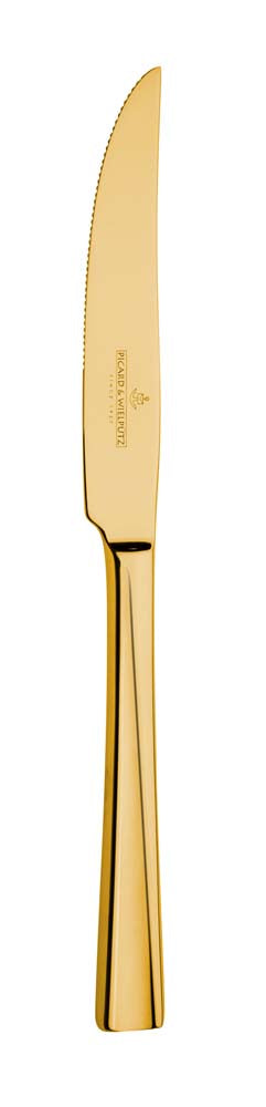 MONTEREY Pizza-/Steakmesser, massiv, 22,1 cm - gold glänzend (PVD)