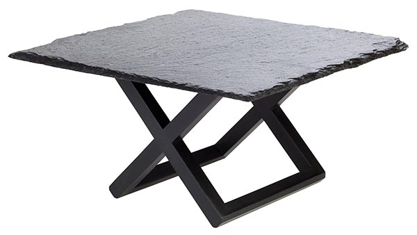 WOOD Buffetständer 20 x 20 x 17,5 cm - Schwarz