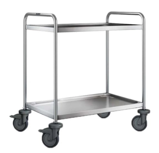 SW 10x6-2 Servierwagen 2-bordig (100 x 60 cm) - luftidentische Rollen