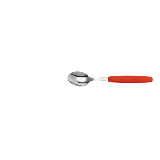 COLORATO Kaffeelöffel 16,5 cm mit Kunststoffgriff - Rot