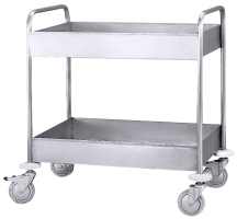Abräumwagen mit 2 wasserdichten Wannen