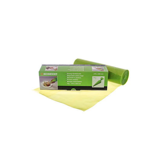 ECO Einweg-Spritzbeutel - Grün/Transparent - 53 x 27,5 cm (100 Stück)