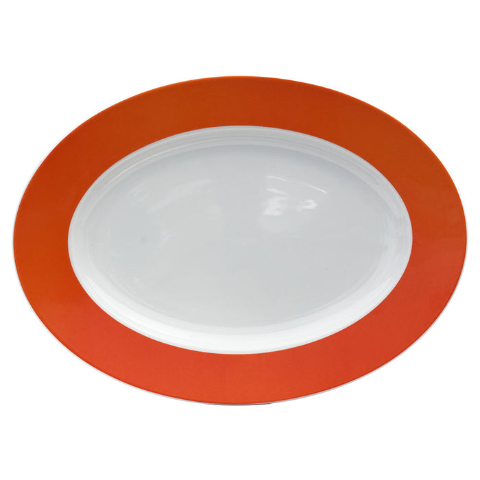 COLOURS Platte oval 26 x 19 cm - Orange