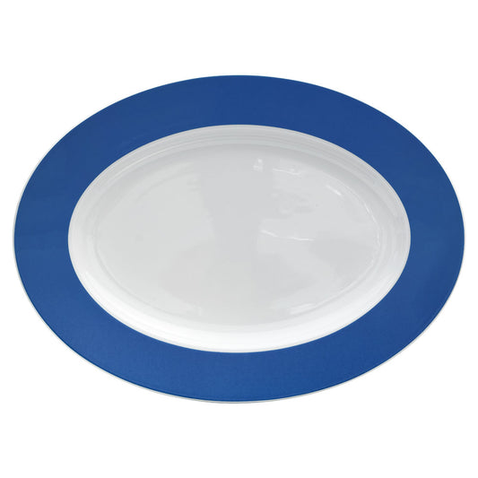 COLOURS Platte oval 26 x 19 cm - Blue
