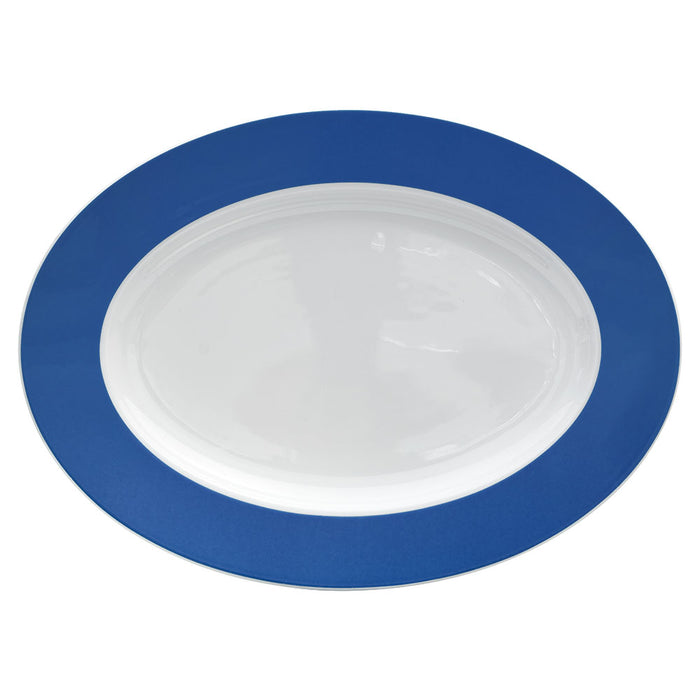 COLOURS Platte oval 26 x 19 cm - Blue