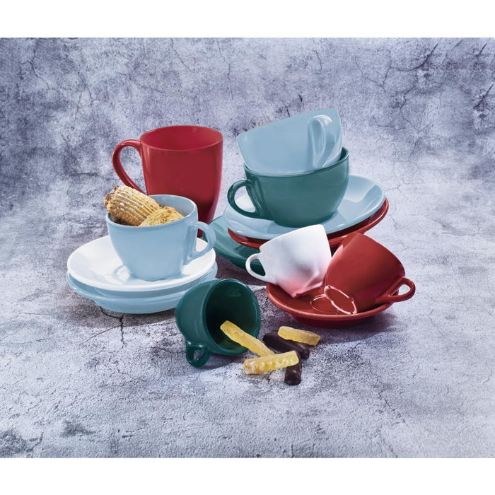 NANA Kaffee-Untertasse - (Ø 14,2 cm) - Kaminrot