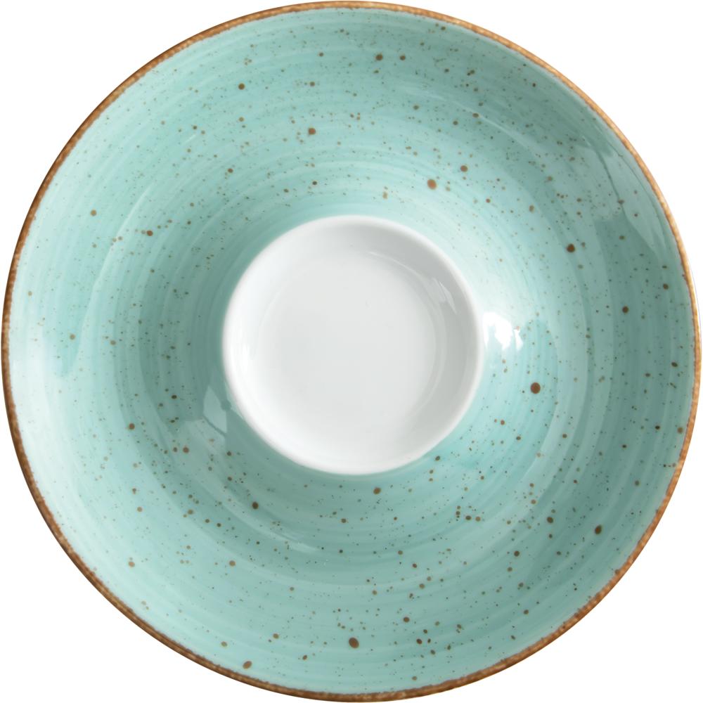 VINTAGE Milchkaffee-Untere 16,5 cm - Aquamarin