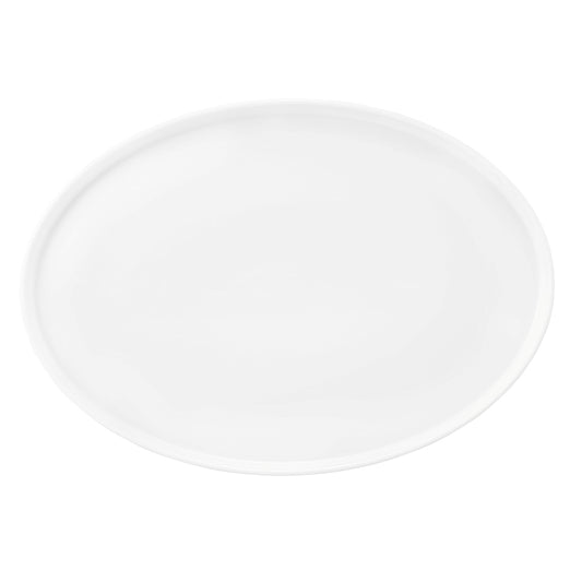 GOOD MOOD Platte, oval - 36 x 26 cm - weiß