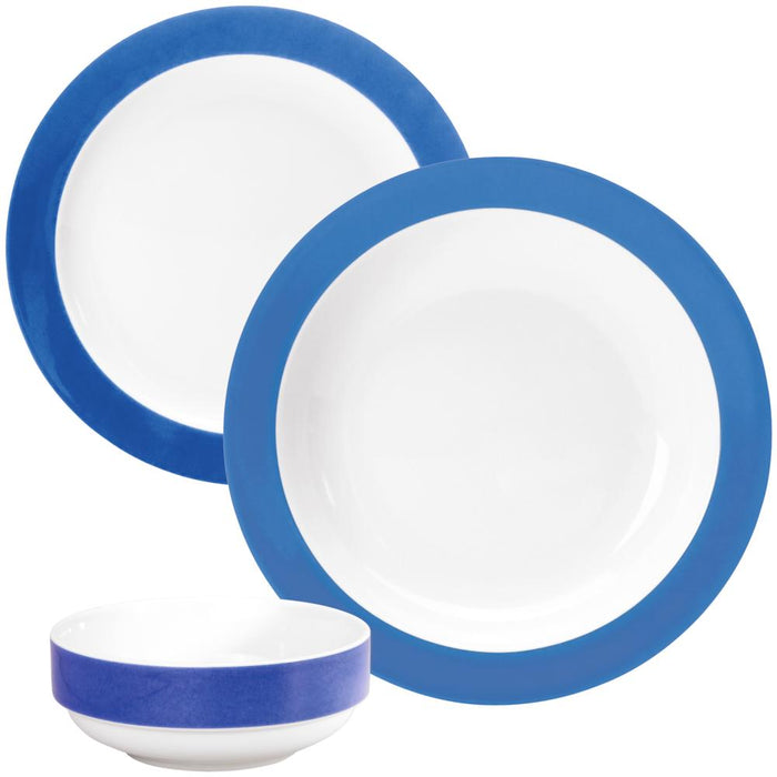 COLOURS Kinder-Gedeck-Set - Blau - 72-tlg.