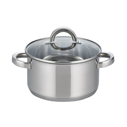 Fleischtopf mit Glasdeckel - Ø 16 x 9,5 cm (Inhalt 1,7 l)