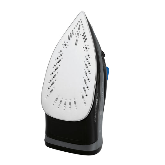 BASICLINE Dampfbügeleisen Edelstahlsohle DB 3703 schwarz-blau 1800W (230 V)