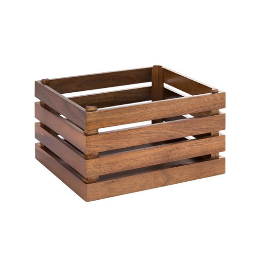 Holzkiste 35 x 29 x 20 cm (zu GN 1/2) - Akazie natur