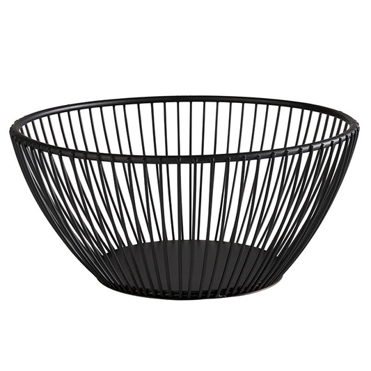 SVART Präsentationskorb Ø 17.5 x 8 cm - Metall- schwarz