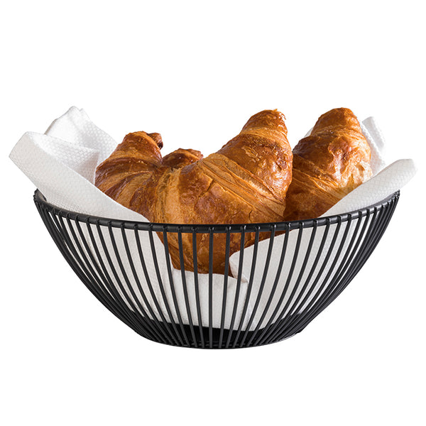 SVART Präsentationskorb Ø 20 x 8 cm - Metall- schwarz