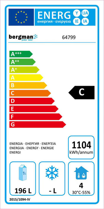 ECOLINE 700 Kühltisch 2-türig mit Aufkantung - 280 l