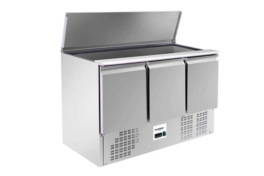 ECOLINE 700 Saladette 3-türig mit Klappdeckel - 368 l