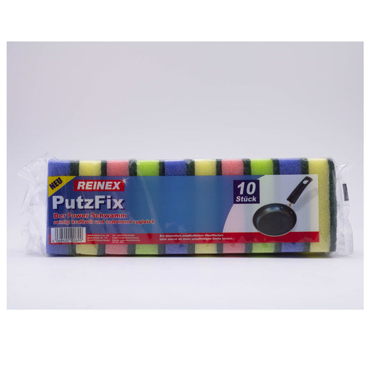 PUTZFIX Scheuerschwamm - 8 x 5 x 2,5 cm (10 Stück)