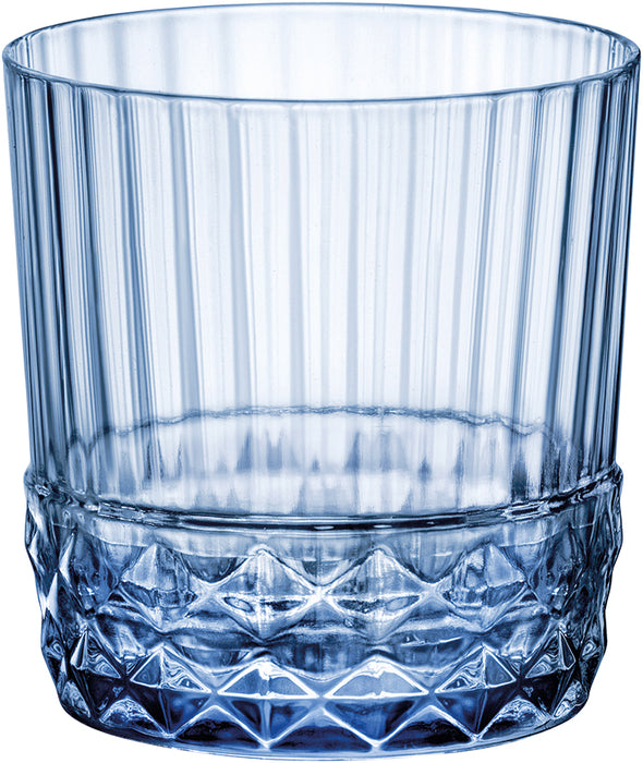 AMERICA 20s - Trinkglas 38 cl - Ø 8,8 x 9,2 cm - Blau