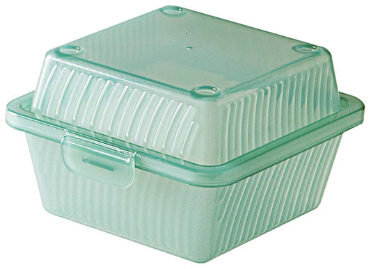 ECO TAKE OUT Hamburger-Box - 12,5 x 13 x 8 cm - PP - grün