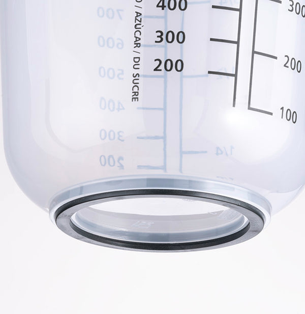 Rührbecher mit Deckel - 1 l Ø 12,5 x 16 cm - PP/Silikon -