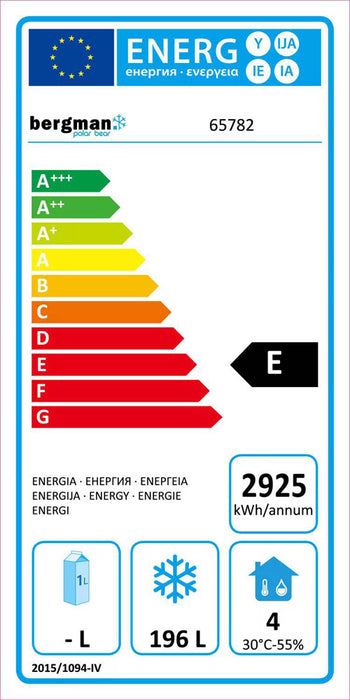 ECOLINE 700 Tiefkühltisch 2-türig mit Aufkantung - 280 l