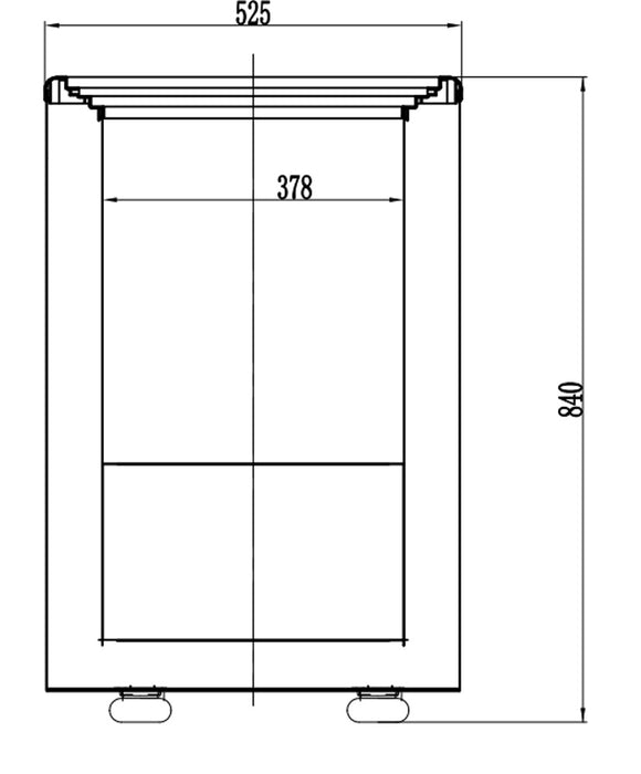 ECOLINE Tiefkühltruhe mit Glasschiebedeckel - 100 l