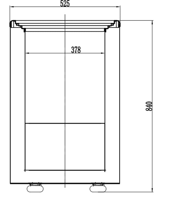 ECOLINE Tiefkühltruhe mit Glasschiebedeckel - 200 l