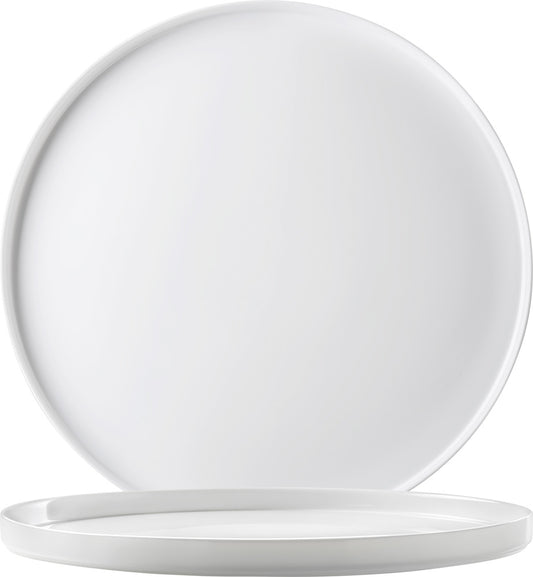 GRANGUSTO Teller, Menü - mit Rand - Ø 27 cm - weiß