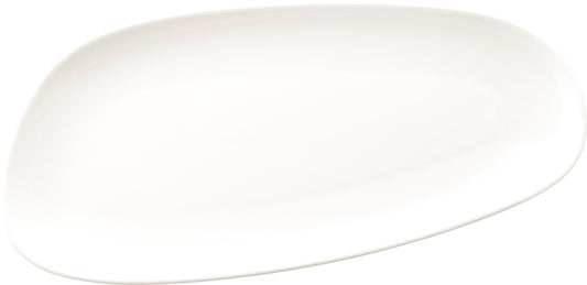 CREAM Platte 37 x 17 cm cm - organische Form