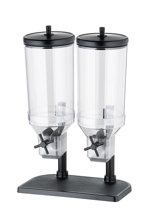 FRESH+EASY Cerealienspender -  2 x 4,5 l - Transparent, Schwarz
