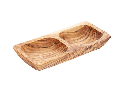 OLIVE  Schale - 17,5 x 8,5 x 2,5 cm - 5 cl - Olivenholz