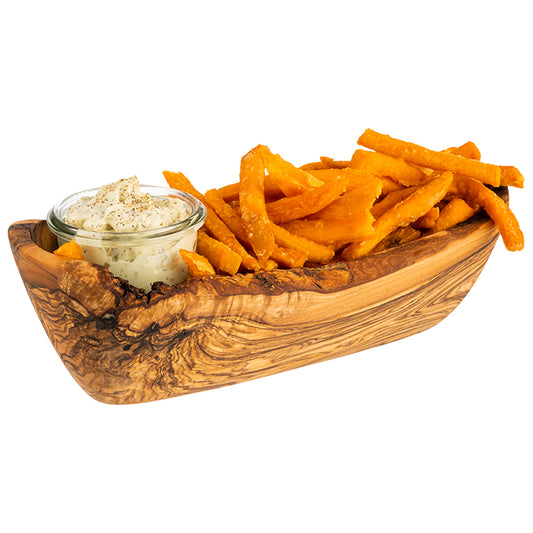 OLIVE  Schale - 25 x 8,5 x 7,5 cm - 4 cl - Olivenholz