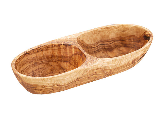 OLIVE  Schale - 26,5 x 11 x 5 cm- 6 cl - Olivenholz