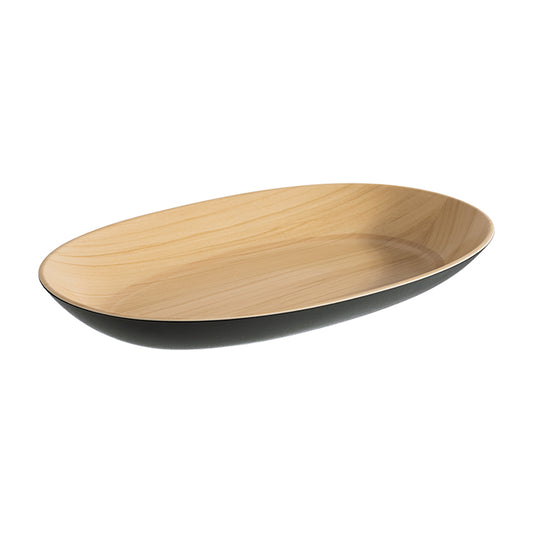 FRIDA Schale - 33,5 x 21 x 4 cm - Beige, Schwarz - Melamin