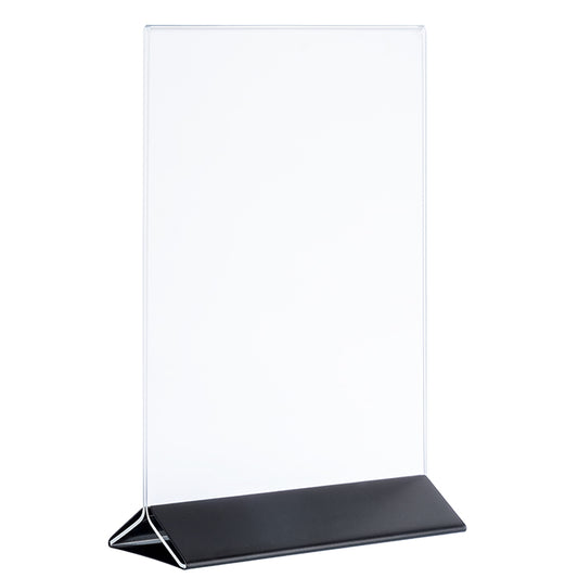 SIGN Kartenhalter, 2 - teilig - 15 x 7 x 23 cm - Transparent, Schwarz