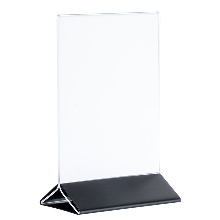 SIGN Kartenhalter, 2 - teilig - 21 x 7 x 32 cm - Transparent, Schwarz