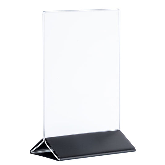 SIGN Kartenhalter, 2 - teilig - 21 x 7 x 32 cm - Transparent, Schwarz