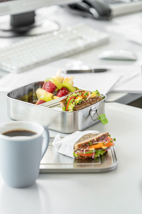 Lunchbox  M - 18,5 x 13,5 x 6,5 cm  - Edelstahl