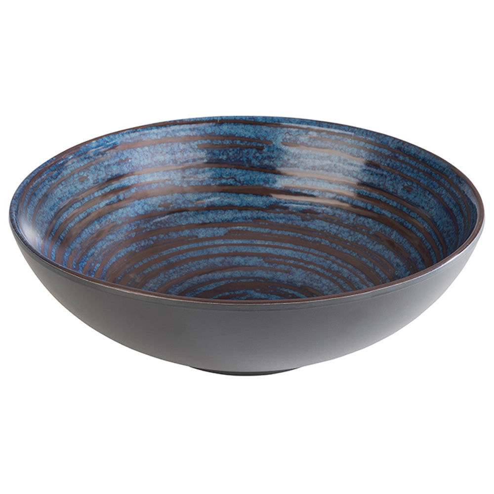 LOOPS - Schale - Ø  20,5 x 6,5 cm - 0,8 l - Blau, Grau- Melamin