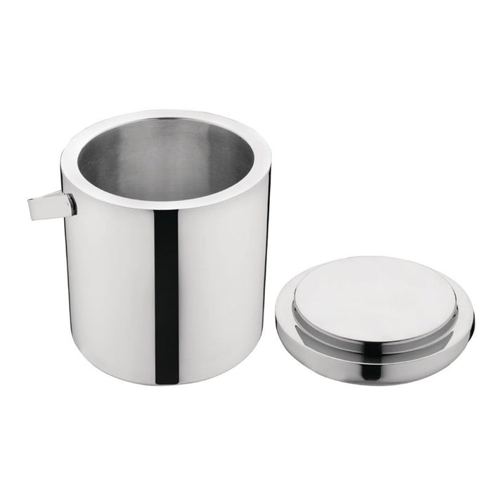 GLENN Eiseimer mit Deckel und Zange - Ø 14 x 15 cm - 1,23L - Edelstahl