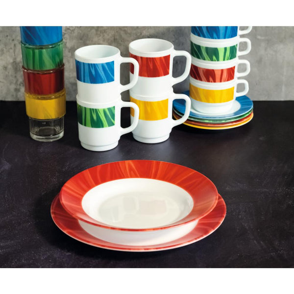 NATURA Menüteller - Ø 23,5 cm - Rot