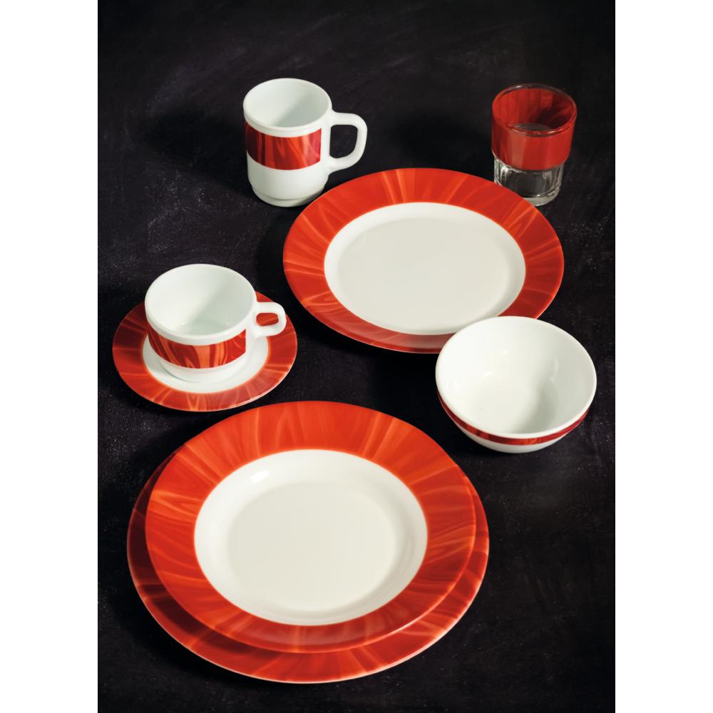 NATURA Menüteller - Ø 25,5 cm - Rot