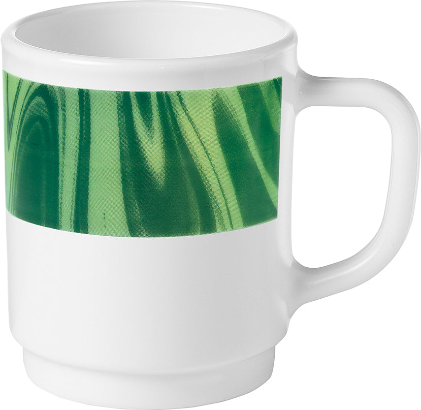 NATURA Henkelbecher 25 cl - Ø 7,5 x 9 cm (stapelbar, Spülmaß 10,5 cm) - Grün