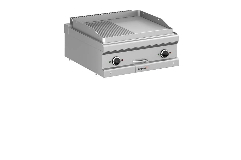 bergman Profiline Plus 700 Elektro-Grillplatte gerillt - 8 kW